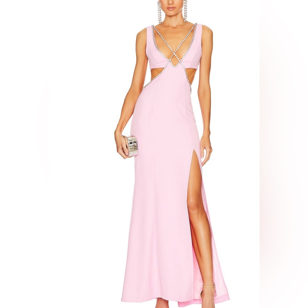 Matteson Gown in Bubblegum Pink Majorella
